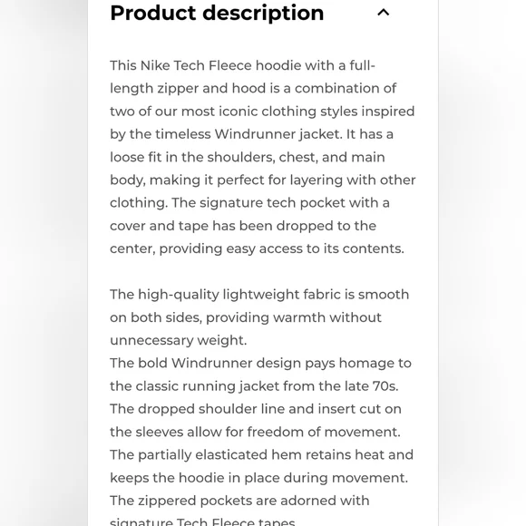 Nike Tech Fleece Hoodie Size XL - Picture 7 of 9